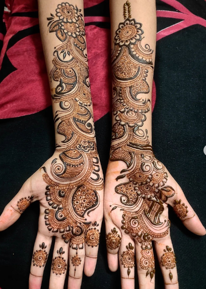 Arabic mehendi designs for brides