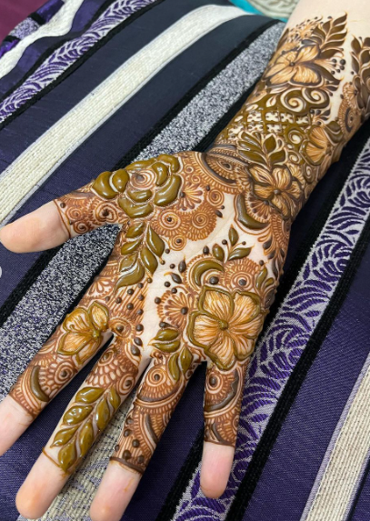 Arabic mehendi designs for ladies