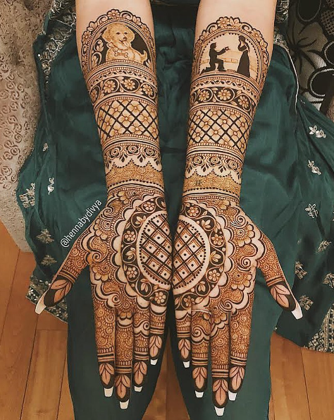 personalised mehendi designs