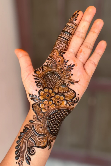 Simple bel mehendi designs