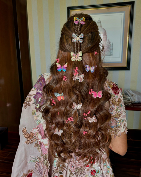 Open + Braided bridal hairstyles