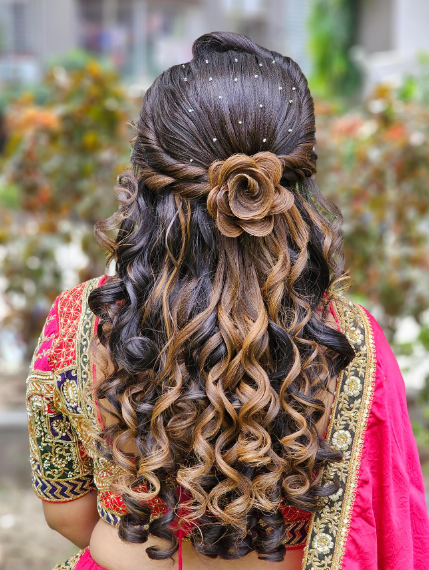 Rose Style Bridal Hairstyle