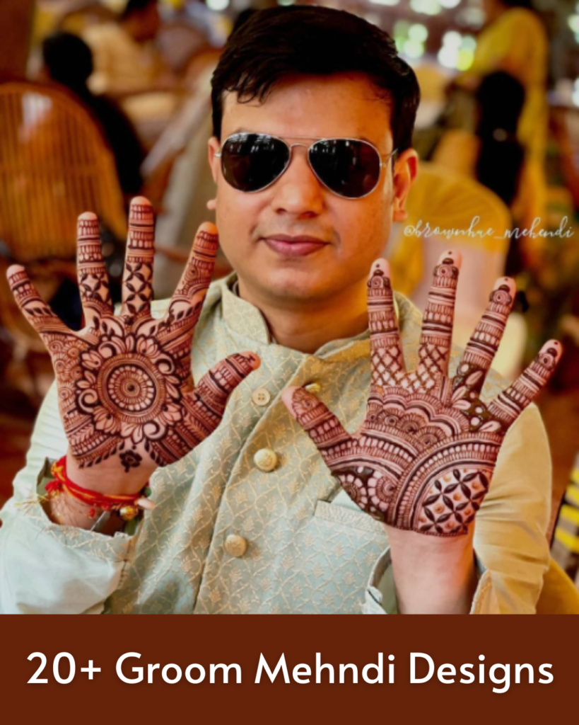 20+ latest groom mehndi designs