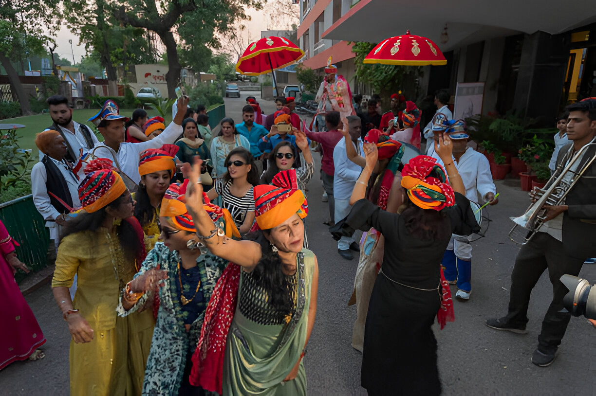 Baraat in indian wedding by wedding planners