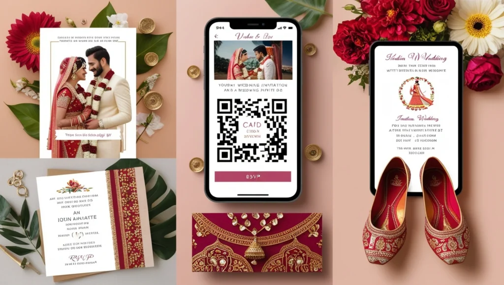 Digital wedding card distribution