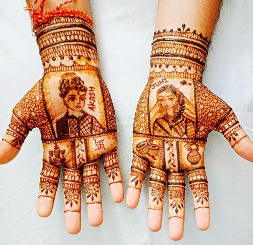 bride & groom mehndi