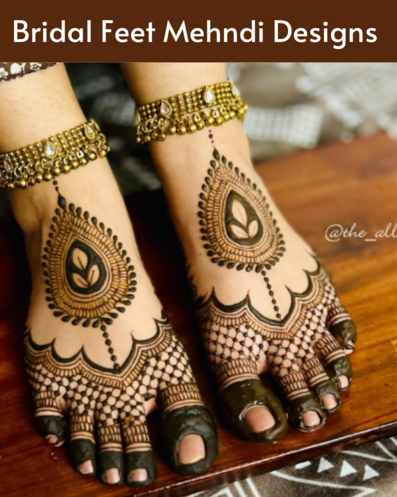 Bridal Feet Mehndi Designs